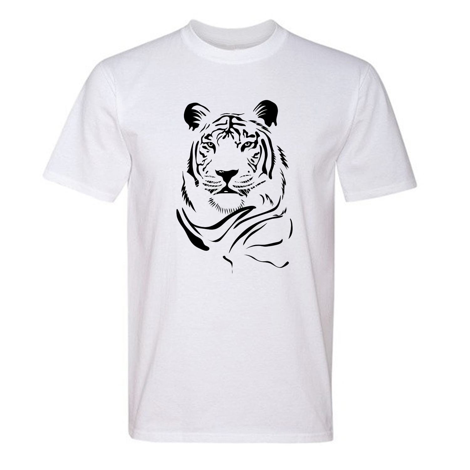تی شرت آستین کوتاه مردانه مدل T022 رنگ سفید