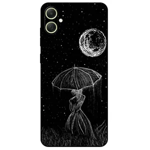 Megafone Girl and Moon 1369 Cover For Samsung Galaxy A05