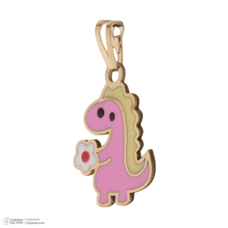 آویز گردنبند طلا 18 عیار دخترانه طلای مستجابی مدل 55114