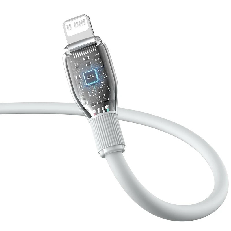 کابل تبدیل USB-C به لایتنینگ بیسوس مدل Pudding 103355701311 طول 2 متر