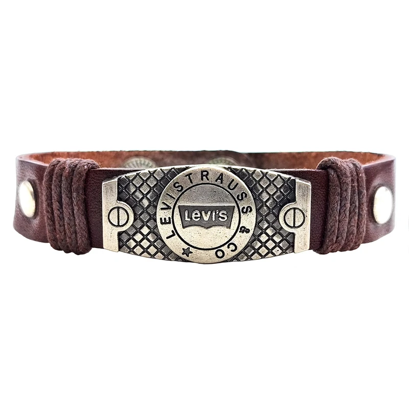 دستبند مردانه مدل چرم 1176