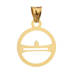 آویز گردنبند طلا 18 عیار زنانه الن نار مدل 1372