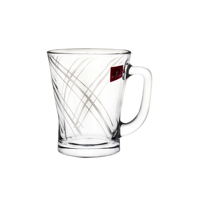 لیوان بلینک مکس مدل فلورانس طرح خطی تراش بسته 6 عددی 