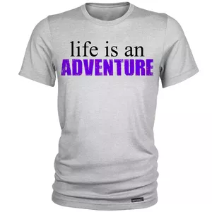 تی شرت آستین کوتاه مردانه 27 مدل Life is Adventure کد MH1543