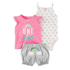 ست 3 تکه لباس نوزادی مدل rainbow