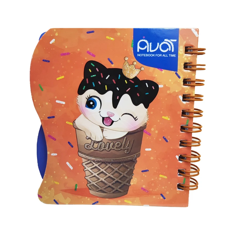 دفتر یادداشت 80 برگ آوات کد 109 طرح بستنی 