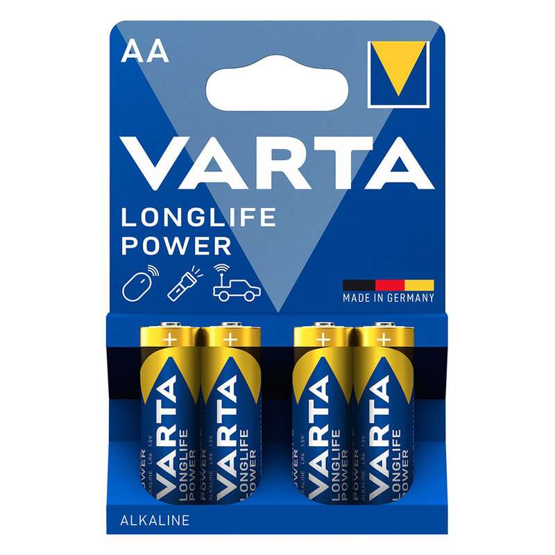 باتری قلمی وارتا مدل long life power بسته چهار عددی باتری قلمی وارتا مدل long life power بسته چهار عددی