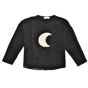 پلیور دخترانه پیپرتس مدل کوتاه کراپ 8983 Moon