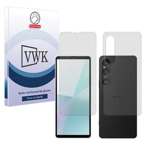 VWK Tough model matte screen protector suitable for Sony Xperia 1 VI mobile phone along with the back protector