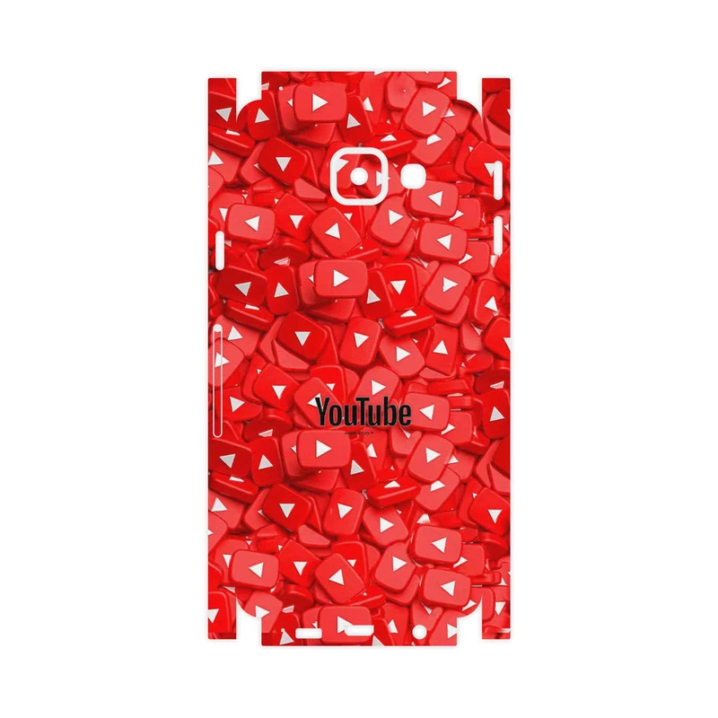 برچسب پوششی ماهوت مدل Youtube-FullSkin مناسب برای گوشی موبایل سامسونگ Galaxy A3 2016