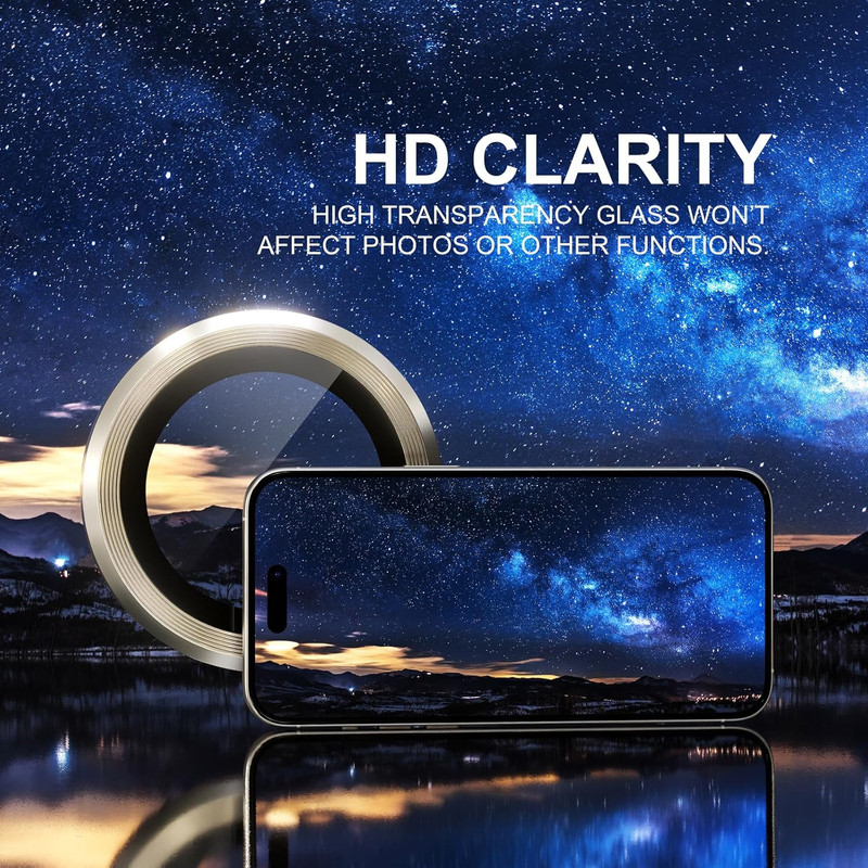 محافظ لنز دوربین گوف مدل Ring Metal مناسب برای گوشی موبایل اپل iPhone 15 Pro