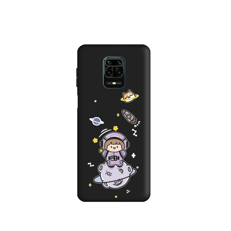 کاور طرح دختر فضانورد کد m2824 مناسب برای گوشی موبایل شیائومی Redmi Note 9S / Redmi Note 9 Pro