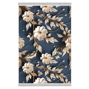فرش پارچه‌ای دفه مدل فرشینه طرح فانتزی کد 8062
