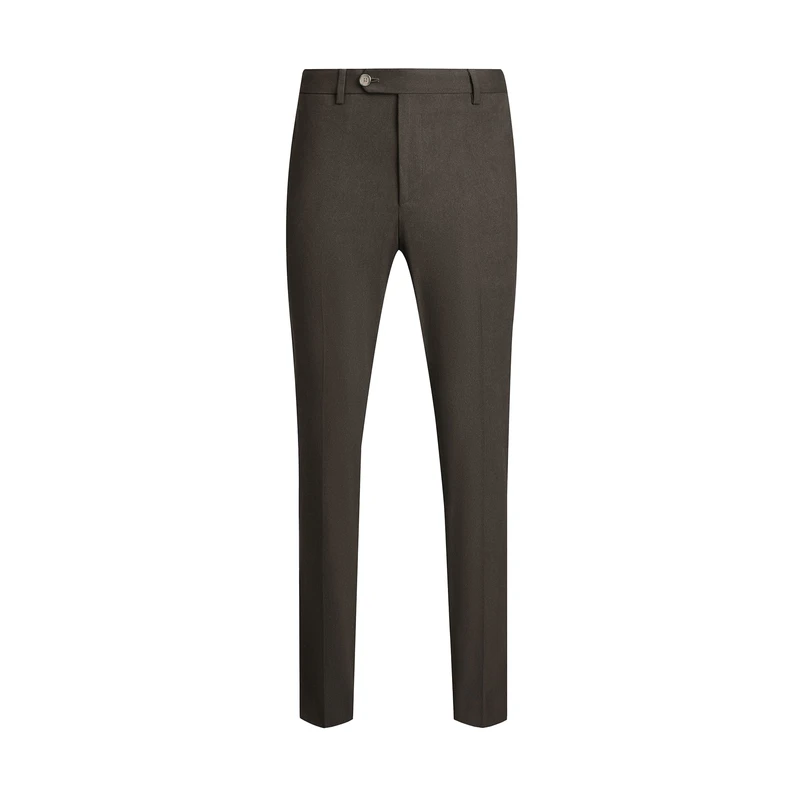 شلوار پارچه‌ای آزاد مردانه کروم مدل کتان کجراه 2522701 