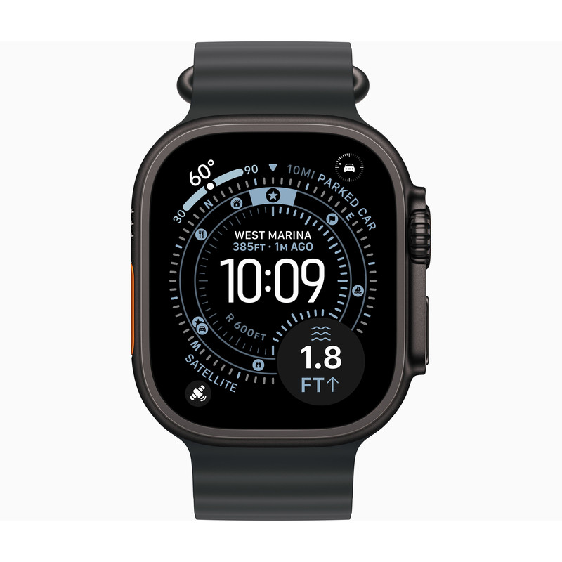 ساعت هوشمند 49 میلی متری اپل مدل Ultra 3 Black Titanium Case با بند Trail