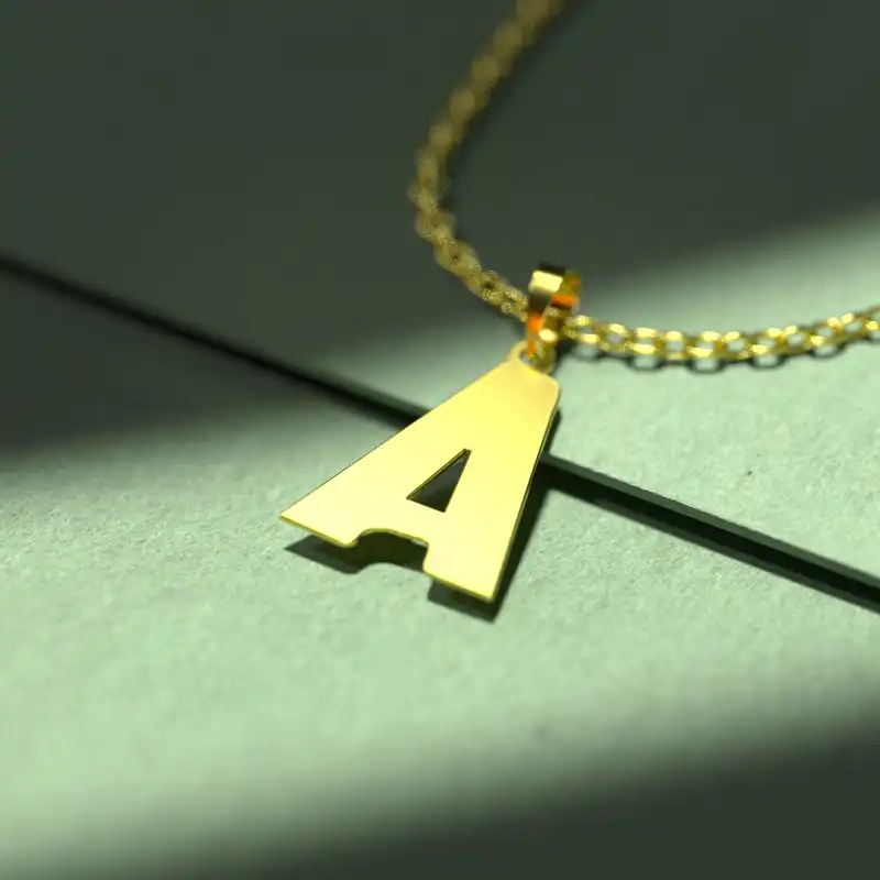 گردنبند طلا 18 عیار زنانه مدوپد مدل حرف A کد H2-1-1068