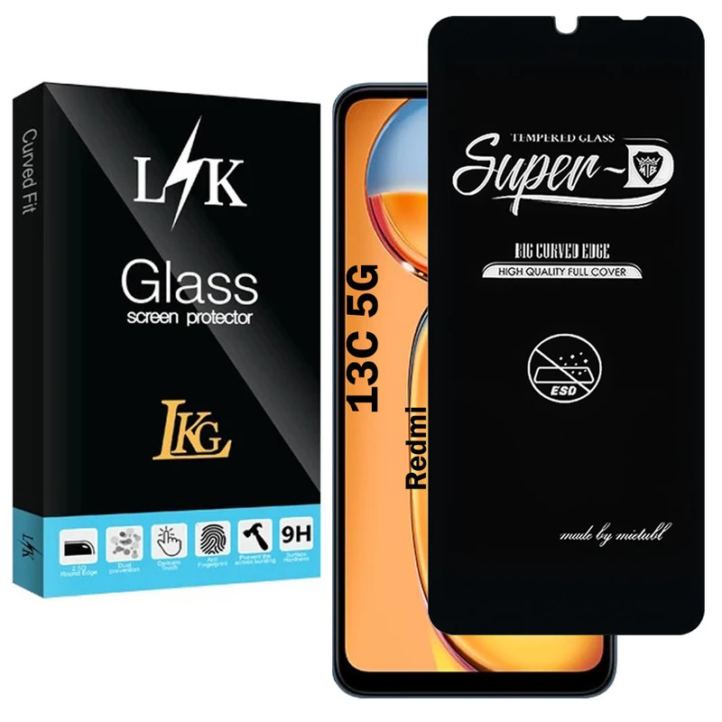محافظ صفحه نمایش  شیشه ای ال کا جی مدل SupD-Lk مناسب برای گوشی موبایل شیائومی Redmi 13C 5G