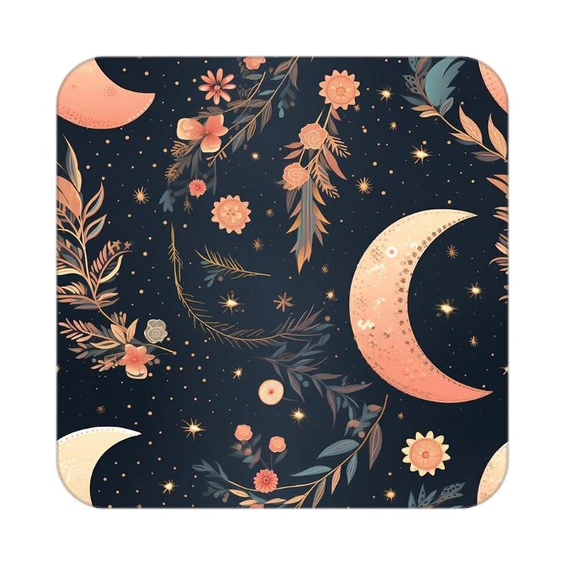 زیر لیوانی کاکتی طرح ماه و ستاره مدل mp53188