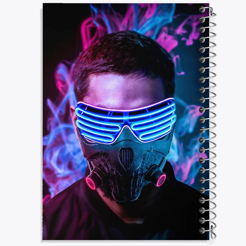 دفتر لیست خرید 50 برگ خندالو طرح هکر (Hacker) کد F2404