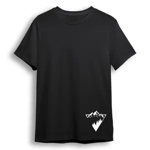 تی شرت آستین کوتاه زنانه مدل طبیعت کد K77 رنگ مشکی