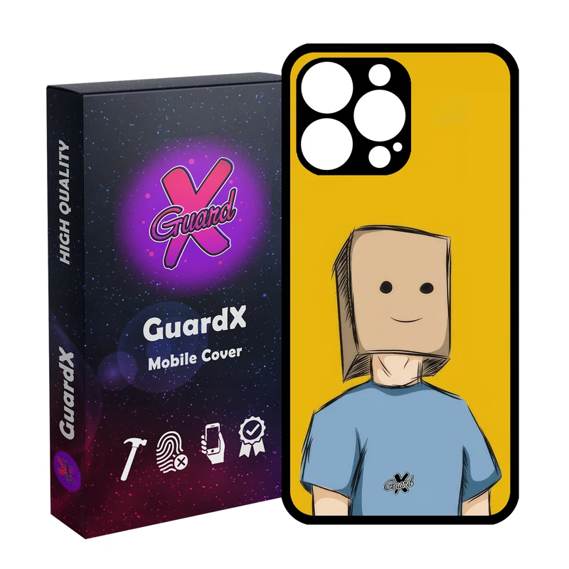 کاور گارد ایکس طرح کارتن مدل Glass10596 مناسب برای گوشی موبایل اپل iPhone 14 Pro Max