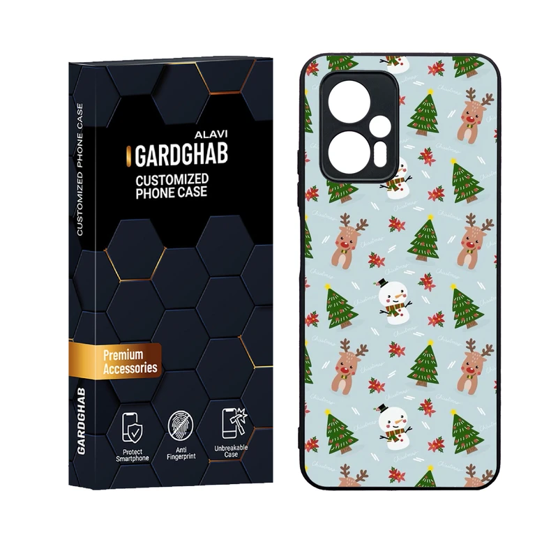 کاور گارد قاب علوی مدل دورژله ای پشت گلس فانتزی مناسب برای گوشی موبایل شیائومی Poco X4 GT