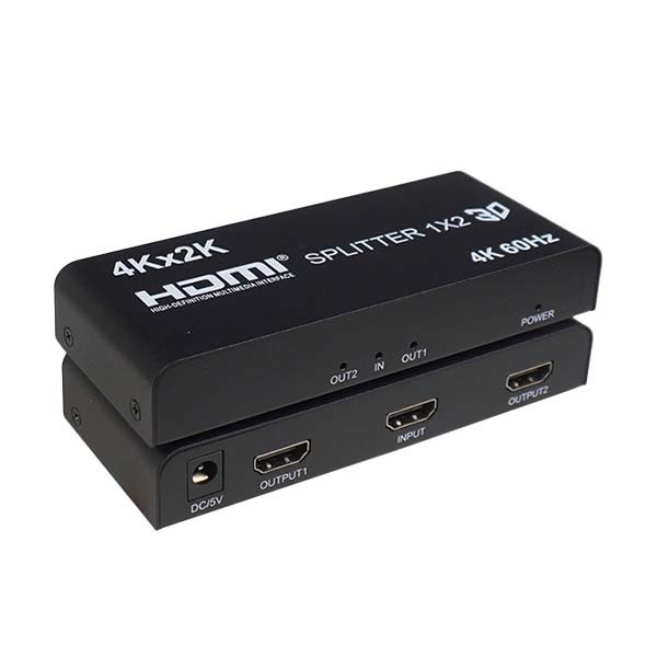 اسپلیتر HDMI دو پورت کِی نت مدل  K-SPHD2002 بسته دو عددی