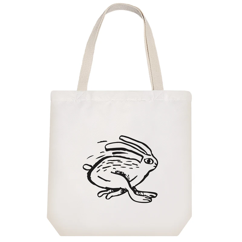 ساک خرید پارچه ای خندالو طرح خرگوش مدل توت بگ کد 7003