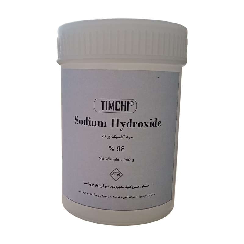 پودر هیدروکسید سدیم تیمچی مدل سود کاستیک پرک کد SHF900g