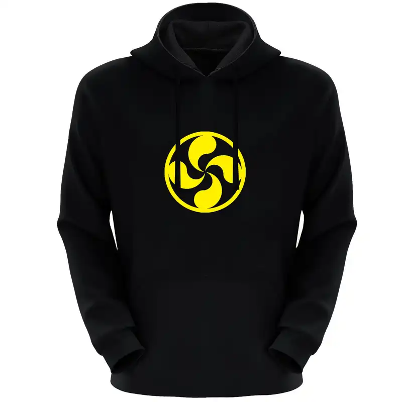 هودی زنانه مدل گل E450 رنگ مشکی