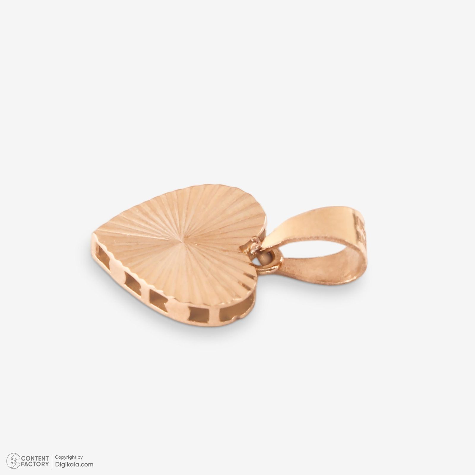 نیم ست طلا 18 عیار زنانه حافا گلد مدل قلب کد nim04 -  - 10