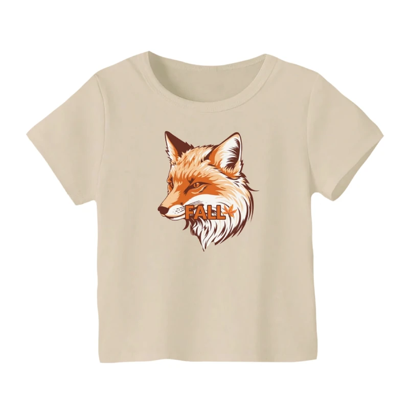 تی شرت آستین کوتاه بچگانه مدل روباه کد ۹
