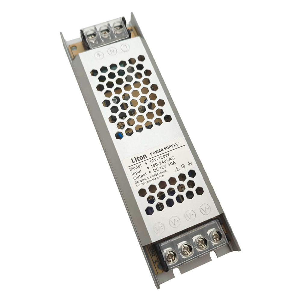 آداپتور سوئیچینگ 12 ولت 10 آمپر لیتون مدل 120W اسلیم