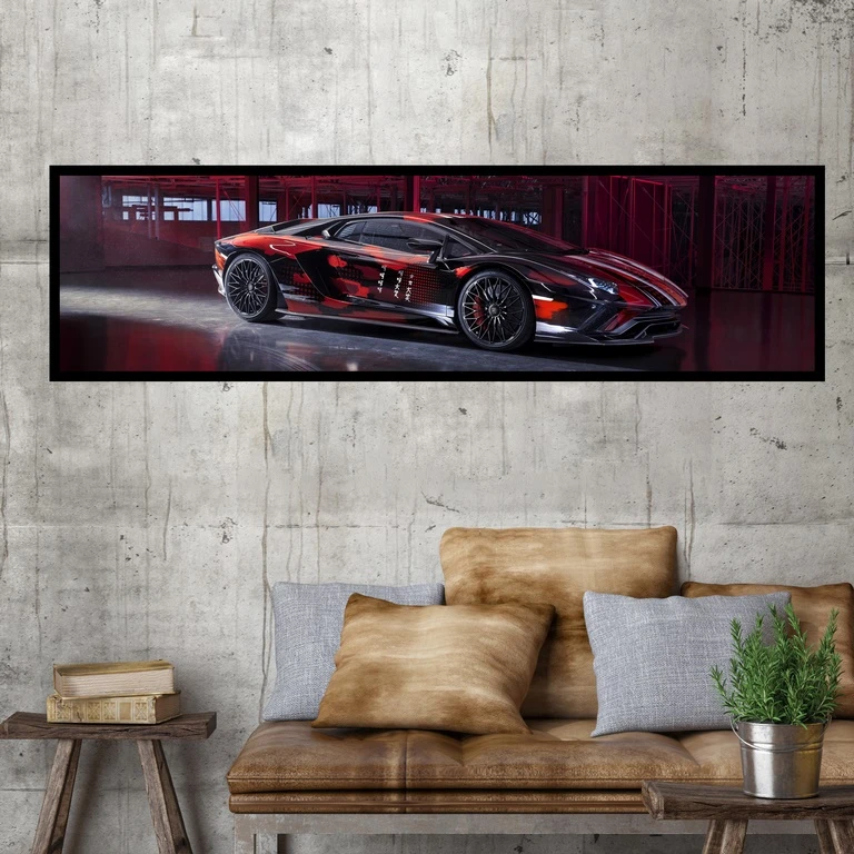 تابلو بکلیت طرح ماشین اسپرت لامبورگینی مدل B-7872