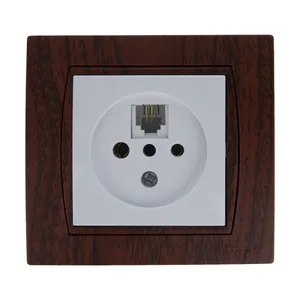 پریز تلفن پارت الکتریک طرح چوب کد 5015W4028
