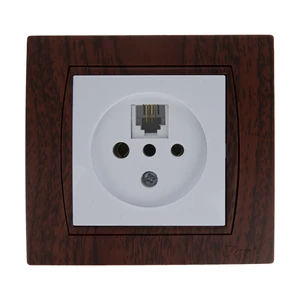 پریز تلفن پارت الکتریک طرح چوب کد 5015W4028