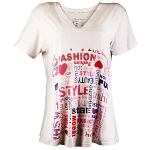 تی شرت آستین کوتاه زنانه مدل nm617