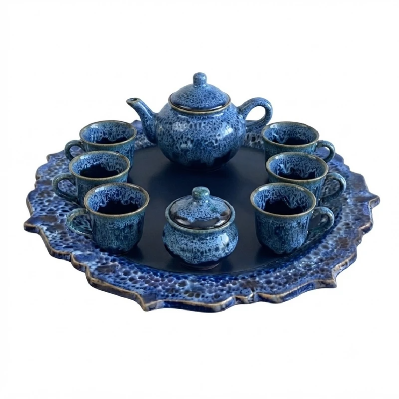 سرویس چای خوری 9 پارچه مدل سنتی کد 3