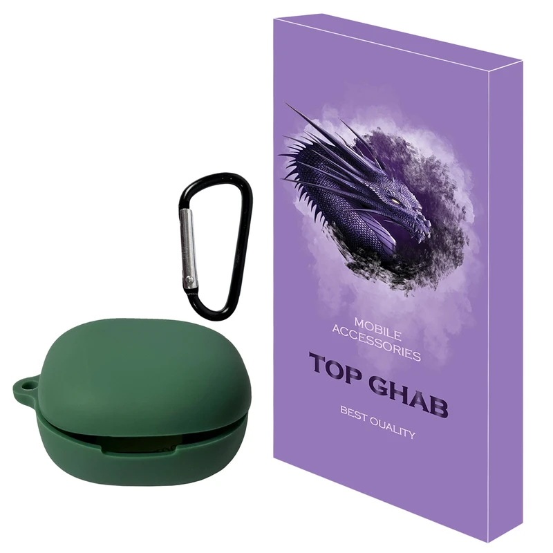 کاور تاپ قاب مدل PODCASE مناسب برای کیس هدفون بی سیم کیو سی وای Melobuds ANC HT05 به همراه قلاب