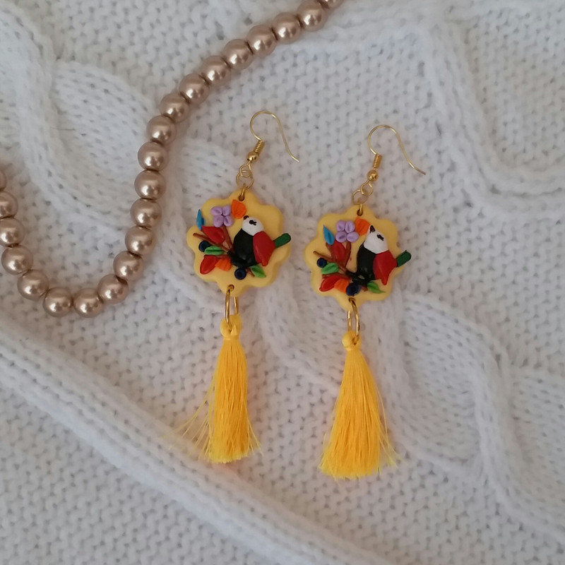 گوشواره دخترانه مدل پرنده E1012 گوشواره دخترانه مدل پرنده E1012