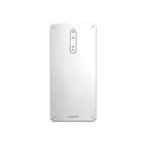 MAHOOT Metallic-White Cover Sticker for Nokia 8