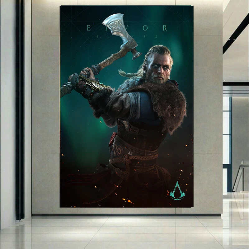 تابلو شاسی طرح گیم مدل Assassins Creed Valhalla کد AR940