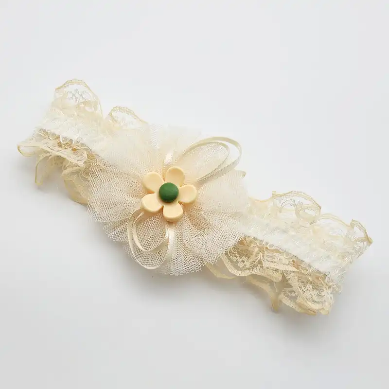 هدبند نوزادی مدل گل 5 پر كد PRC231-SH