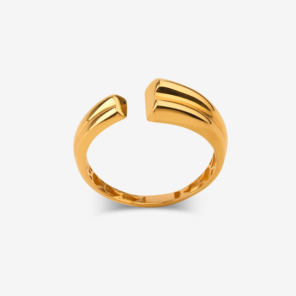 انگشتر طلا 18 عیار زنانه گلدم مدل R345008 سایز 50