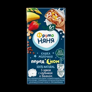 شیر شب کودک چند غله با توت فرنگی و موز فروتونیانیا - 200 میلی لیتر