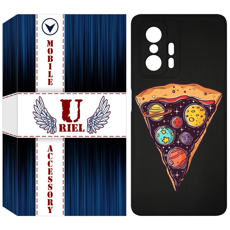 کاور یوریل مدل KSH کد 100 طرح پیتزای کهکشانی مناسب برای گوشی موبایل شیائومی 11T / 11T Pro