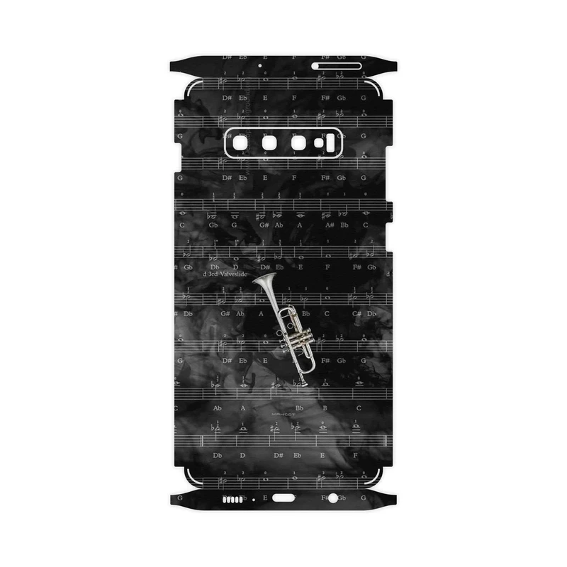 برچسب پوششی ماهوت مدل Trumpet-FullSkin مناسب برای گوشی موبایل سامسونگ Galaxy S10 Plus