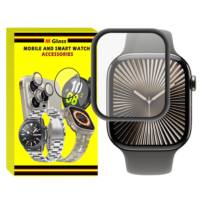 محافظ صفحه نمایش نانو ام‌گلس مدل Pmma-MG مناسب برای اپل واچ Series 10 46mm