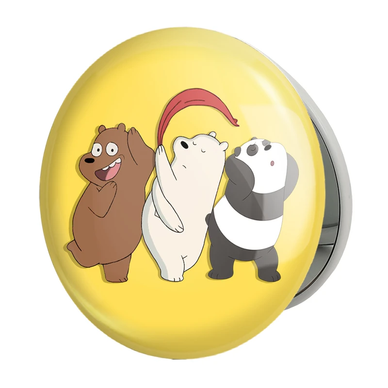 آینه جیبی خندالو طرح انیمیشن سه خرس کله پوک مدل تاشو کد 27629 