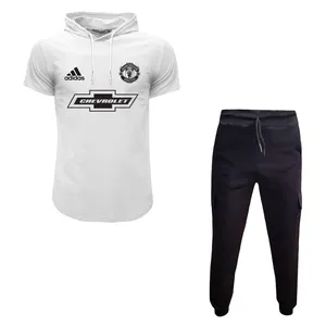 ست تی شرت کلاه دار و شلوار مردانه مدل منچستر کد 4030